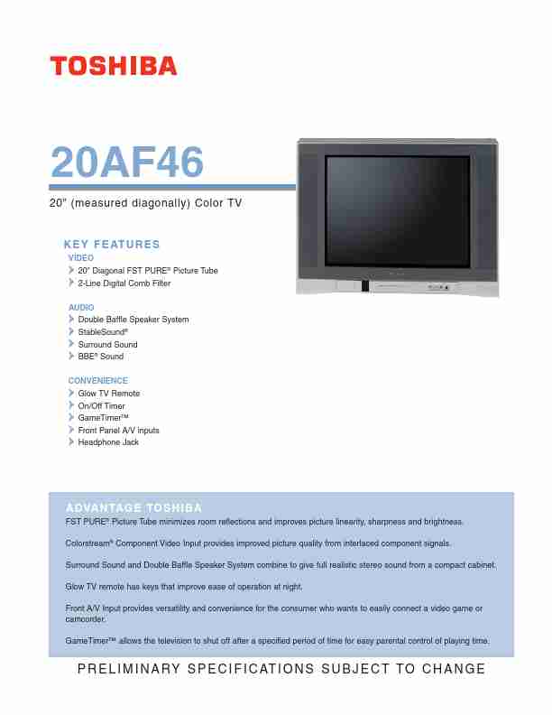 Toshiba CRT Television 20AF46-page_pdf